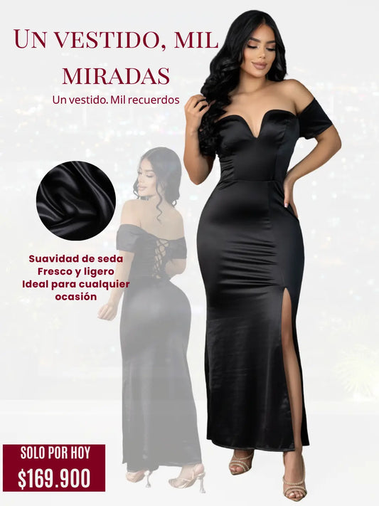 VESTIDO KOKETA-SEDA LUXURY®