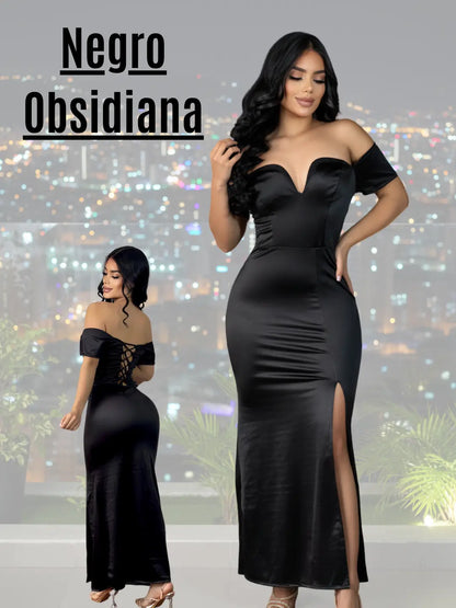 VESTIDO EN SEDA PREMIUM