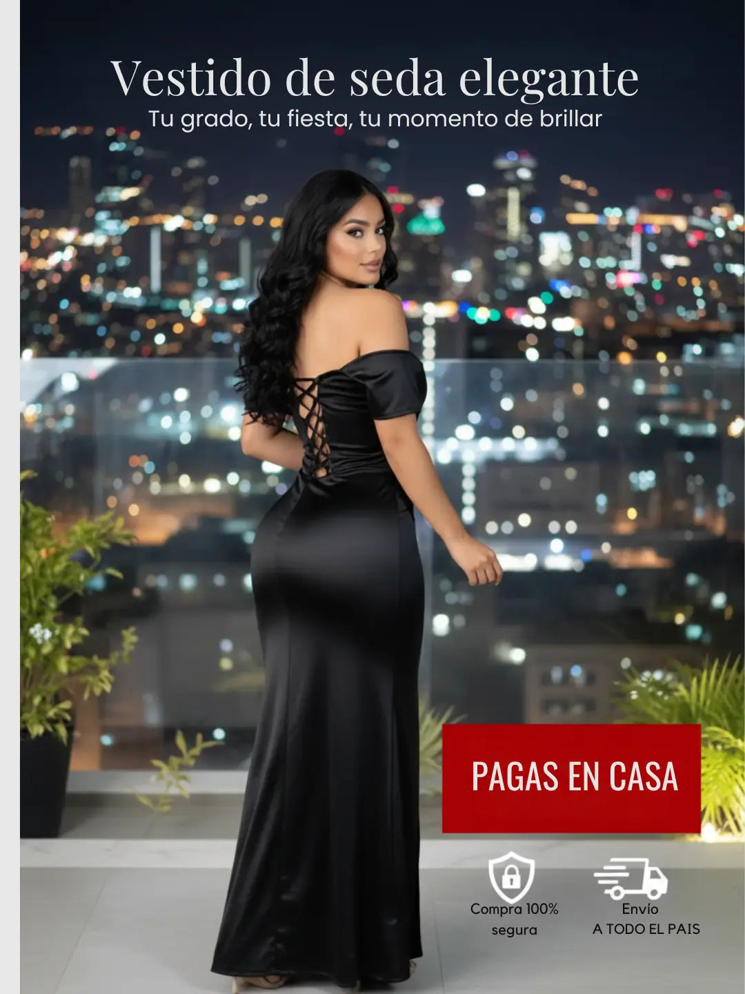 VESTIDO EN SEDA PREMIUM